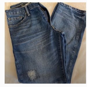 New old navy distress look slim straight denim jean size 30x30